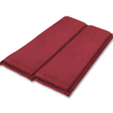 Double Self-Inflating Suede Camping Mattress – 8cm Thick Air Bed – Joinable & Portable – Red